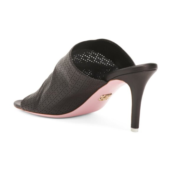 NEW BEAUTIISOLES Made In Italy Leather Lara Peep Toe Heels   252 - Picture 1 of 3